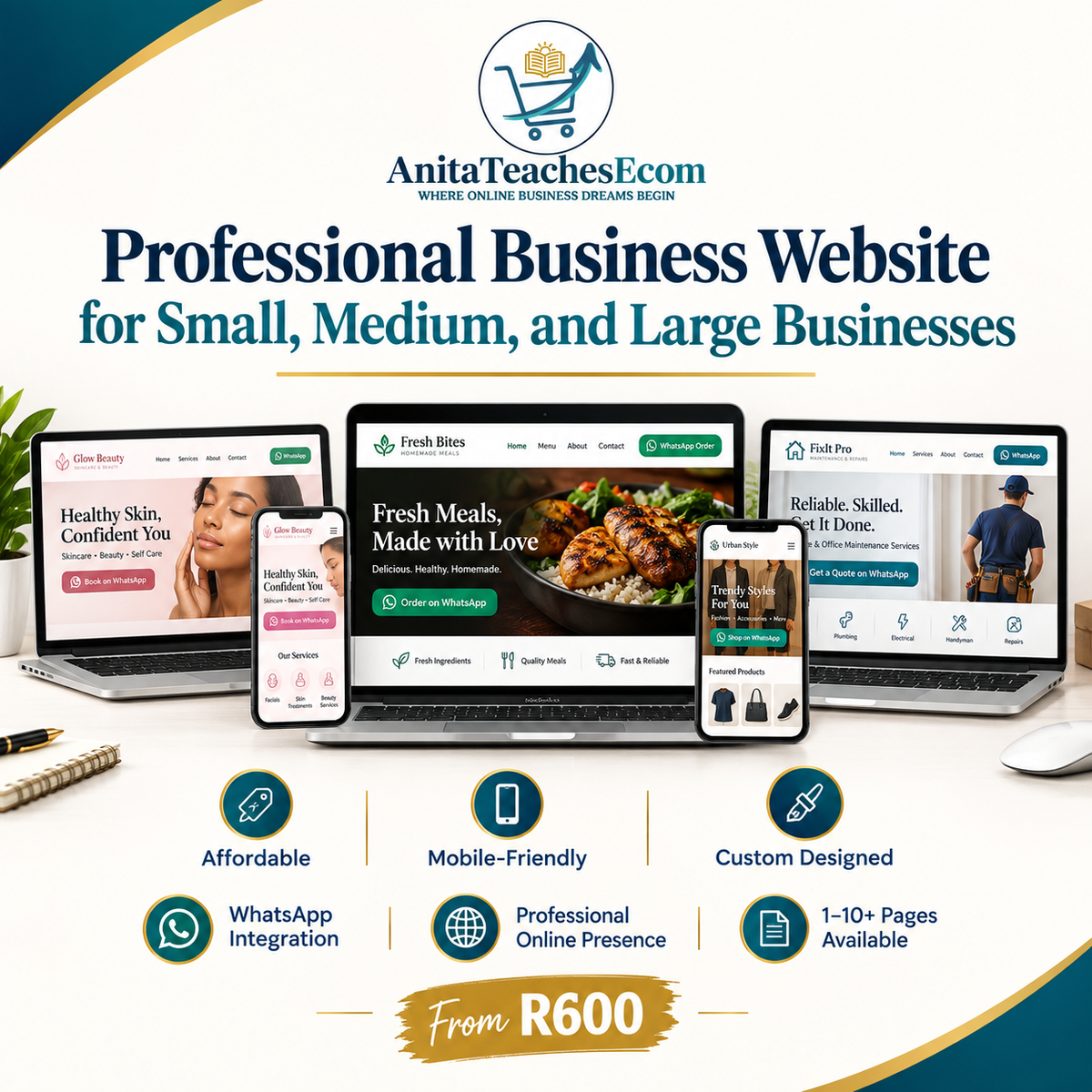 Professional Business Website for Small, Medium, and Large Businesses